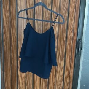 Blue dressy top